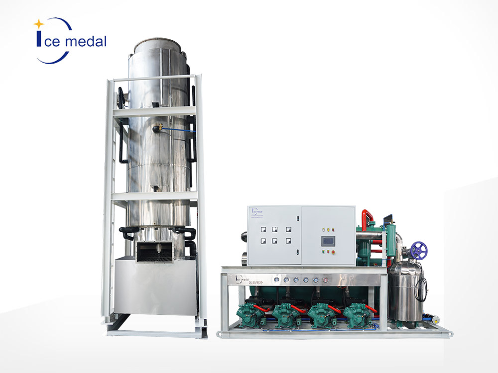 全自動管式制冰機(jī)實心切平管冰機(jī)肉禽食品廠保鮮降溫